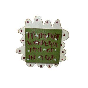 Rustic "It's the Most Wonderful Time of the Year" Christmas Decor Handmade READ